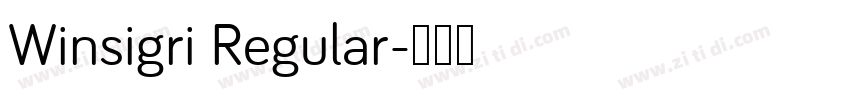 Winsigri Regular字体转换